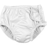 Polyurethane Swimwear Green Sprouts Snap Reusable Absorbent Swim Diaper - White (30699637506179)