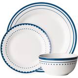 Premier Housewares Dinner Sets Premier Housewares Porcelain 12pc Blue Dinner Set