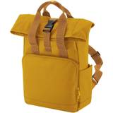BagBase Roll Top Recycled Twin Handle Backpack (One Size) (Mustard Yellow)