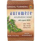 Cooling Bar Soaps Auromere Sandal-Turmeric Ayurvedic Soap with Organic Neem 78g