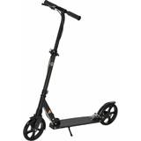Metal Kick Scooters Homcom Foldable Kick Scooter with Dual Brake System
