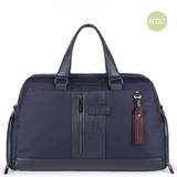 Piquadro Bv4447Br2/Blu Duffel Bag In Recycled Fabric With Shoe- Briefcase, Suitcase, Document Holder In Nylon And Leather 42021299