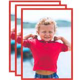 vidaXL Collage 3 pcs for Wall or Table Red 59.4x84 cm MDF Photo Frame