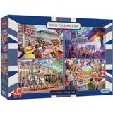Gibsons Classic Jigsaw Puzzles Gibsons Royal Celebrations Platinum Jubilee 4x500 Pieces