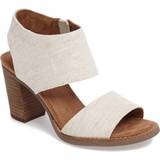 Textile Heeled Sandals Toms Majorca - Natural