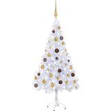 Steel Christmas Trees vidaXL Artificial with LEDs&Ball Set 120cm 230 Branches Christmas Tree