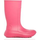38 ⅔ Wellingtons Ferragamo Gancini Low Wedge Rain Boots W - Hot Pink