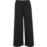 Ichi Kateih Sus Ankle Length Trousers - Black