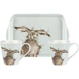 Wrendale Designs Cups Wrendale Designs & Tray Set Hare 6 for 5 Cup