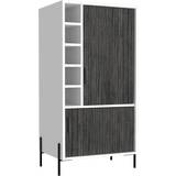Black Storage Cabinets Core Products Drinks & Bar Storage Cabinet 56.2x107cm