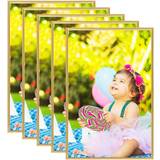vidaXL Collage 5 pcs for Wall or Table Gold 59.4x84cm MDF Photo Frame