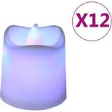 VidaXL Candlesticks, Candles & Home Fragrances vidaXL Elektriska värmeljus LED 12 st färgglada LED Candle