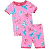 Hatley Pyjamases Hatley Organic Cotton Short Pajama Set - Floral Birds (S22FBK217O)