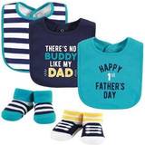 Hudson Cotton Bib and Sock Set 5-pack Boy Fathers Day