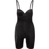 Spanx Bodysuits Spanx Suit Your Fancy Strapless Convertible Underwire Mid-Thigh Bodysuit - Very Black