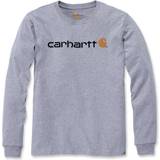 Men T-shirts Carhartt Workwear 104107 Core Logo T-Shirt L/S Heather