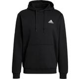 Recycled Fabric Jumpers adidas Men's Essentials Fleece Hoodie - Black/White