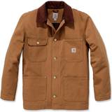 Brown Clothing Carhartt Men's Firm Duck Blanket-Lined Chore Coat