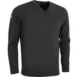Callaway Mens Ribbed V Neck Merino Sweater (black Onyx)