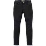 Black - Men Jeans Carhartt Workwear 102734 Slim Fit Layton Skinny Leg Onyx W6/REG