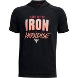 Short Sleeves Hoodies Children's Clothing Under Armour Iron Paradise Hooded T-Shirt