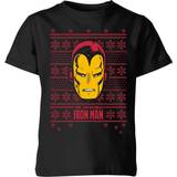 Marvel T-shirts Children's Clothing Marvel Iron Man Face Kids' Christmas T-Shirt 11-12