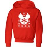 Red Hoodies Disney Snowflake Silhouette Kids' Christmas Hoodie 11-12