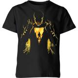 DC Comics Kid's Shazam Lightning Silhouette T-shirt - Black