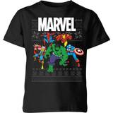Marvel T-shirts Children's Clothing Marvel Avengers Group Kids Christmas T-Shirt