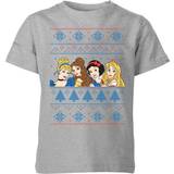 Disney Princess Children's Clothing Disney Kid's Princess Faces Christmas T-shirt