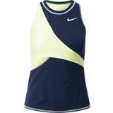 Nike Court Dri-FIT Slam Tennis Tank Top Women - Obsidian/Light Zitron/White