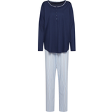Calida Sweet Dreams Pyjama Button Tab Navy-2
