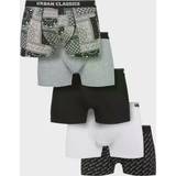 Urban Classics Men's Underwear Urban Classics Organic Boxer Shorts 5-pack - Black/Grey