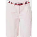 Tommy Hilfiger Women's five-pocket Bermuda shorts with belt. White