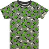 Green T-shirts Minecraft Boys Zombie Creeper All-Over Print T-Shirt (11-12 Years) (Green)