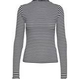 Vero Moda long sleeve t-shirt with high neck in and stripe-Multi