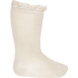 Condor Knee Socks w/ Lace Edge Linen mdr/2