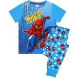 Boys Night Garments Spiderman Kid's Comic Pyjama Set - Blue