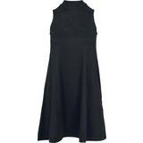 Urban Classics Women Dresses Urban Classics Ladies A-Line Turtleneck Dress - Black