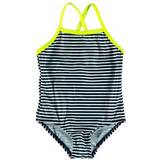 Stripes Bathing Suits Name It Patterned Swimsuit - Safety Yellow (13187596)