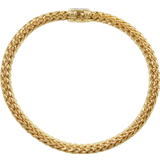 John Hardy Classic Chain Bracelet - Gold/White Diamond