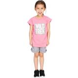 Multicoloured T-shirts Children's Clothing Trespass Childrens Girls Arriia Short Sleeve T-Shirt (11-12 Years) (Flamingo)