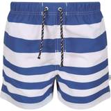 Multicoloured Swimwear Regatta Boys Skander II Striped Swim Shorts (14 Years) (Lapis Blue)