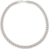 Aqua Other Reasons Chain Link Collar Necklace in