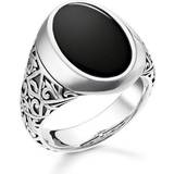 Thomas Sabo Rings Thomas Sabo Rebel at Heart Ring - Silver/Black