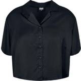 Urban Classics Ladies Viscose Satin Resort Shirt Short-sleeved Shirt