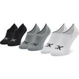 Calvin Klein Footie High Cut Logo Socks 3-pack - Mid Grey Melange