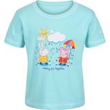 Short Sleeves Tops Regatta Childrens/Kids Peppa Pig Printed T-Shirt (18-24 Months) (Aruba Blue)