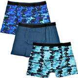 Blue Boxer Shorts Children's Clothing Tom Franks Boy's Camo Boxers 3-pack
