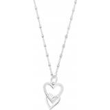 ChloBo Interlocking Love Heart Necklace - Silver